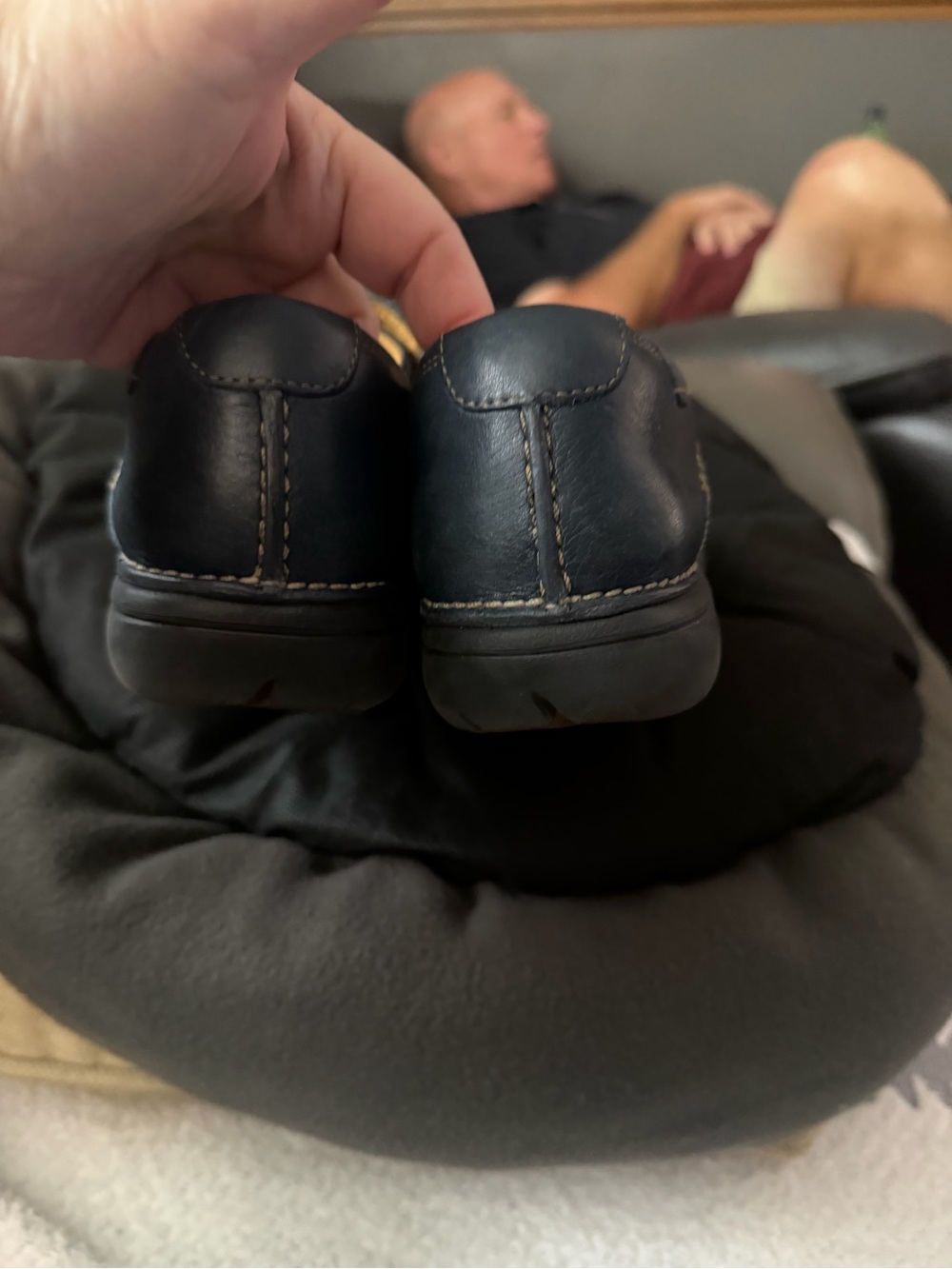 Clarks Blue Leather Shoes - Picture 4 of 5